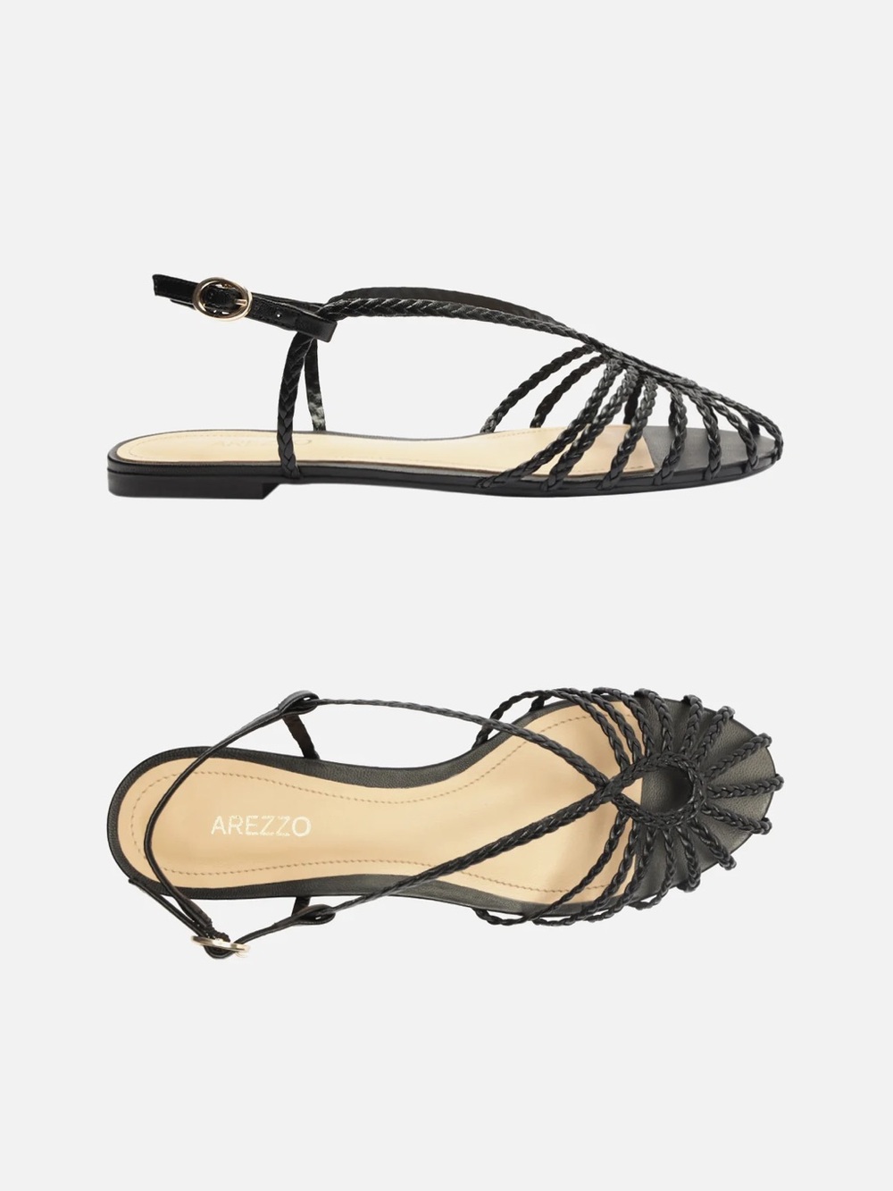 NWT AREZZO FLAT SANDALS